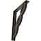 Ekena Millwork Loera Wrought Iron Bracket, (Triple center brace), Antiqued Pale Gold 2"W x 12"D x 15"H BKTM02X12X15TLOAPG - alternate 1